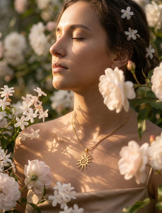 قلادة هالة الشمس- Sun Halo Necklace