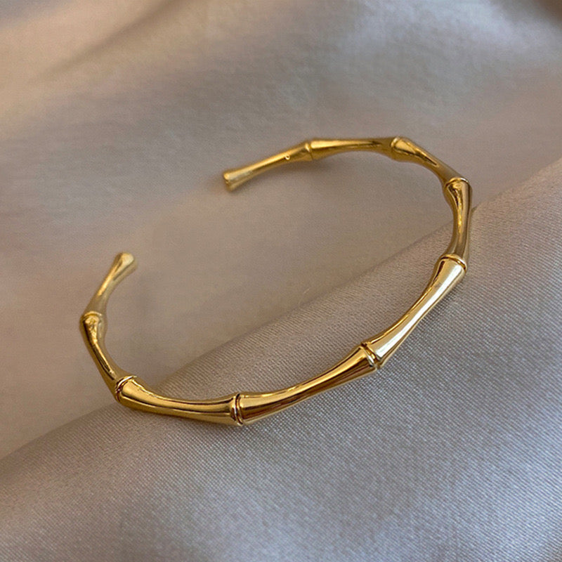 Bamboo Cuff Bracelet- سوار البامبو
