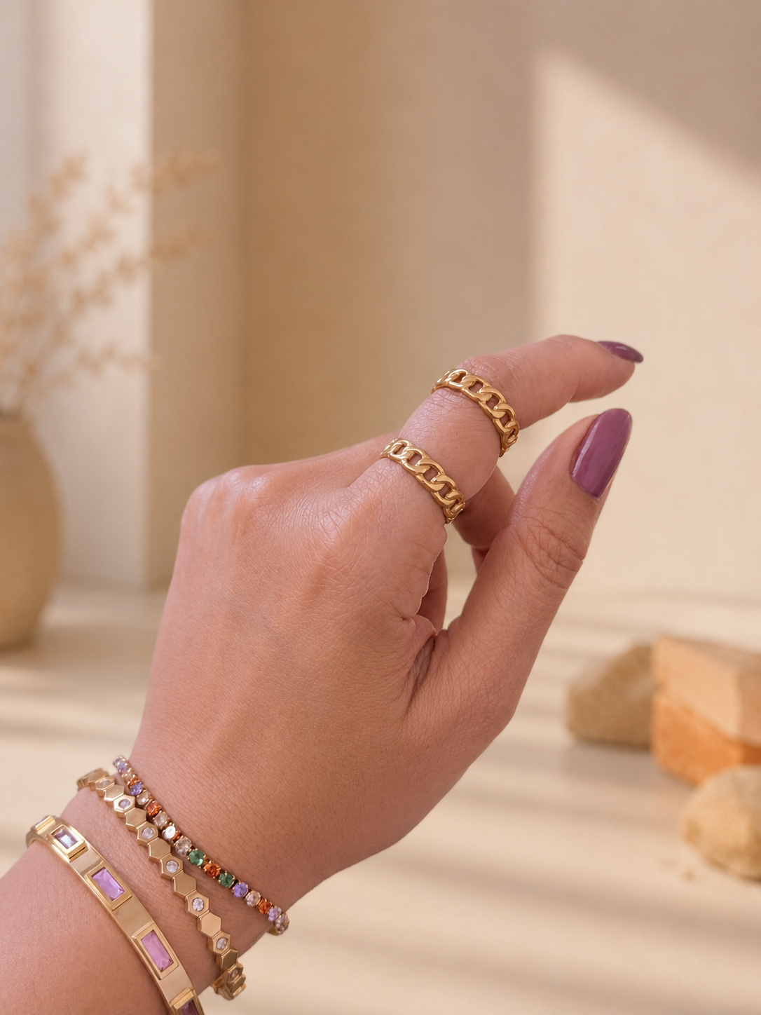 خاتم چين- Chain Ring
