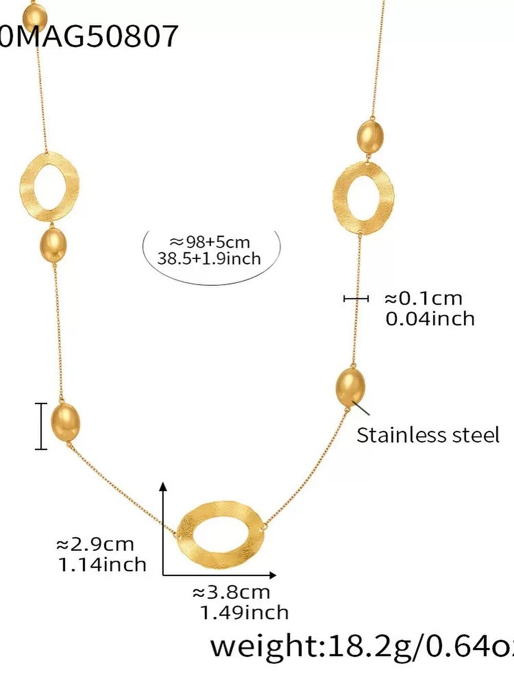 OVAL Necklace - قلادة اوفال