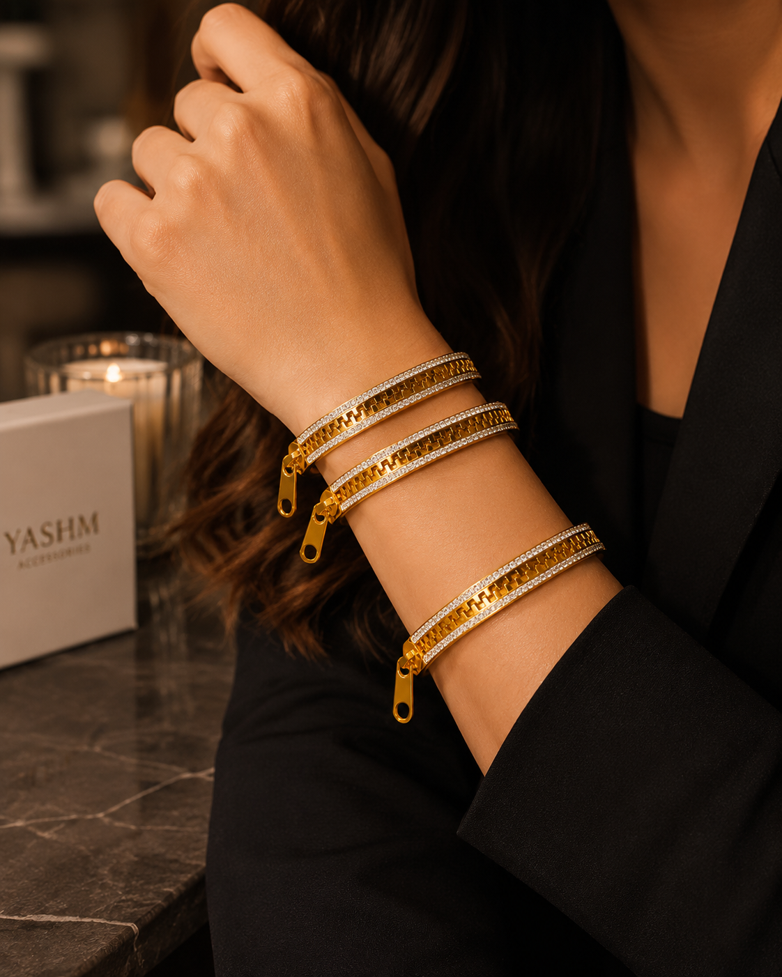 Zipline Bangle- اسوارة السحاب