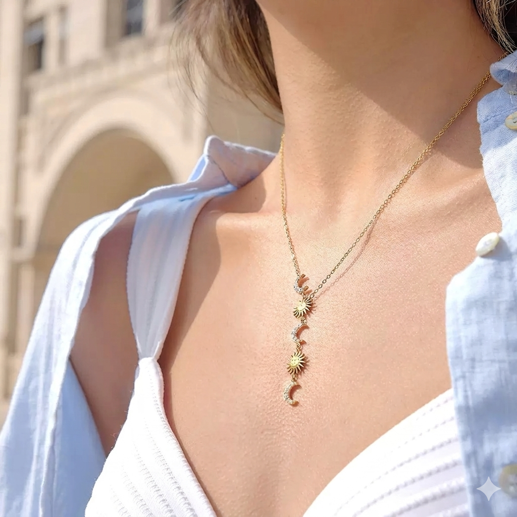 Soluna Necklace-  قلادة سولونا