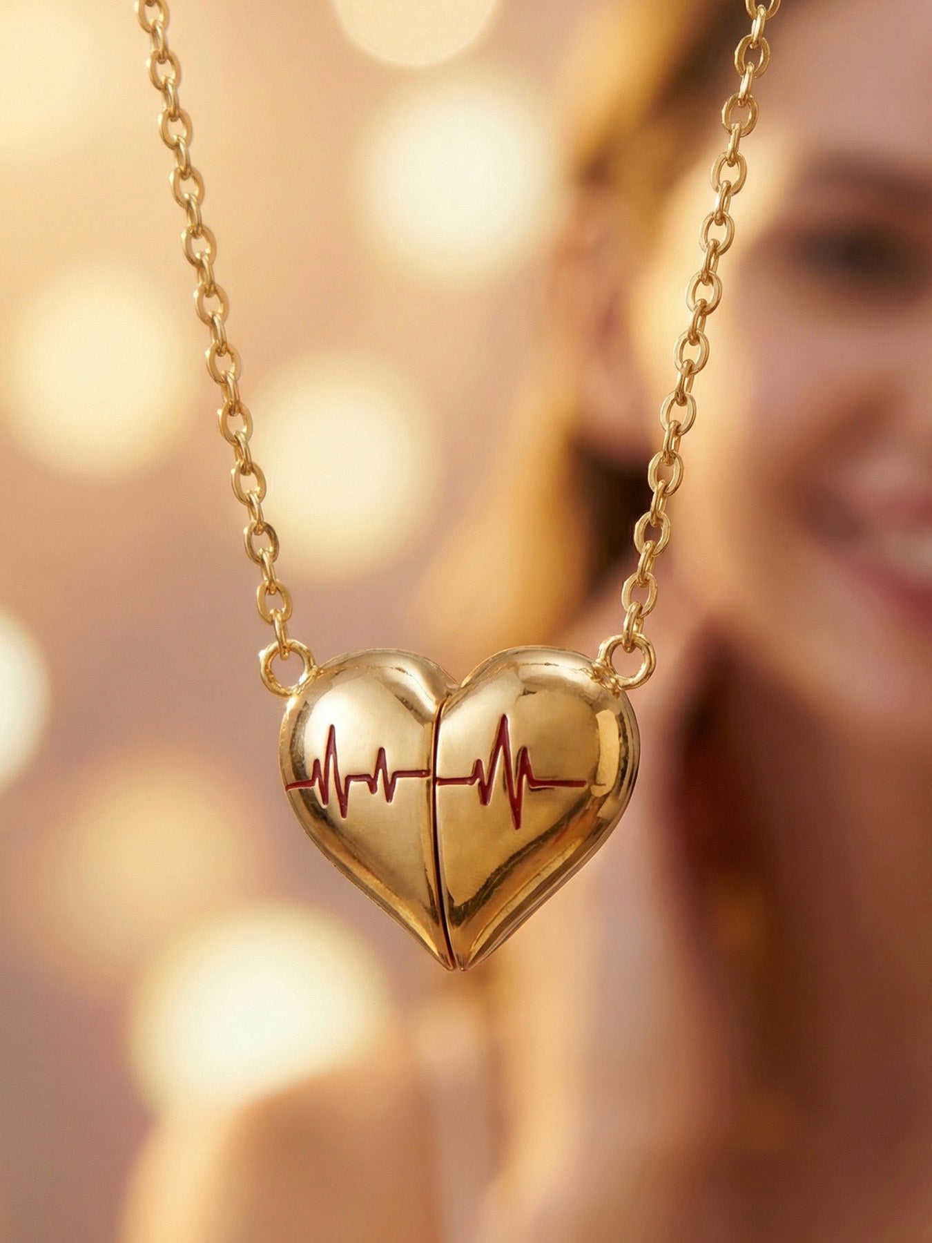 Heartbeat Necklace -قلادة هارتبيت