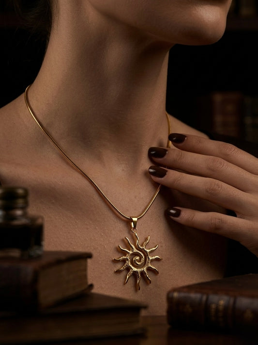 قلادة هالة الشمس- Sun Halo Necklace