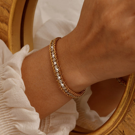 Paperclip Tennis Bracelet-سوار بيبركليب