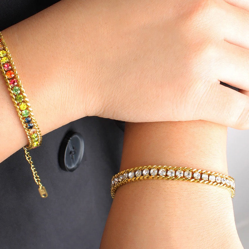 Paperclip Tennis Bracelet-سوار بيبركليب
