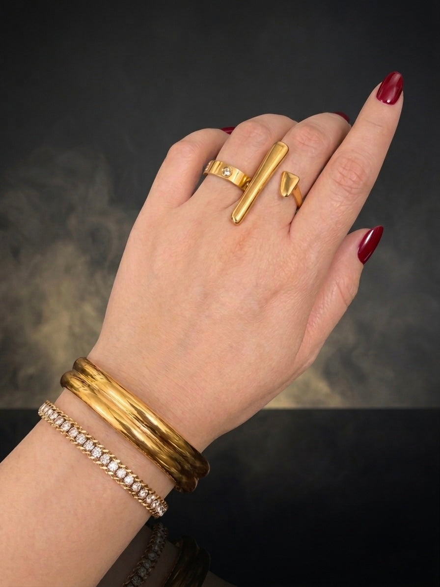 Paperclip Tennis Bracelet-سوار بيبركليب