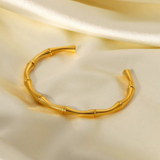 Bamboo Cuff Bracelet- سوار البامبو